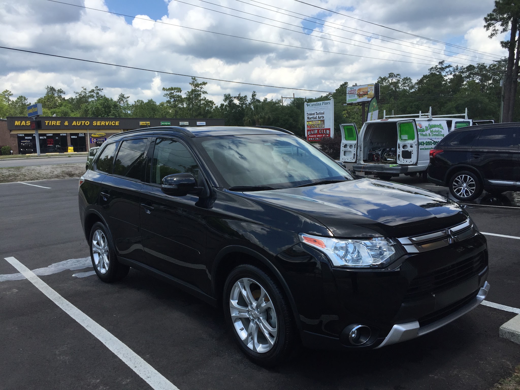 Black SUV clean and ready to go